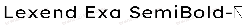 Lexend Exa SemiBold字体转换